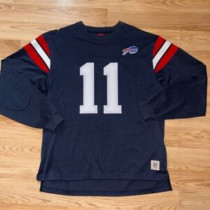 Buffalo Bills Drew Bledsoe L GridIron Classics Reebok Long Sleeve Shirt